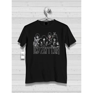 Kiss Zepplin Tour 2024 Led Zeppelin Retro Music Fan Graphic Unisex T-Shirt